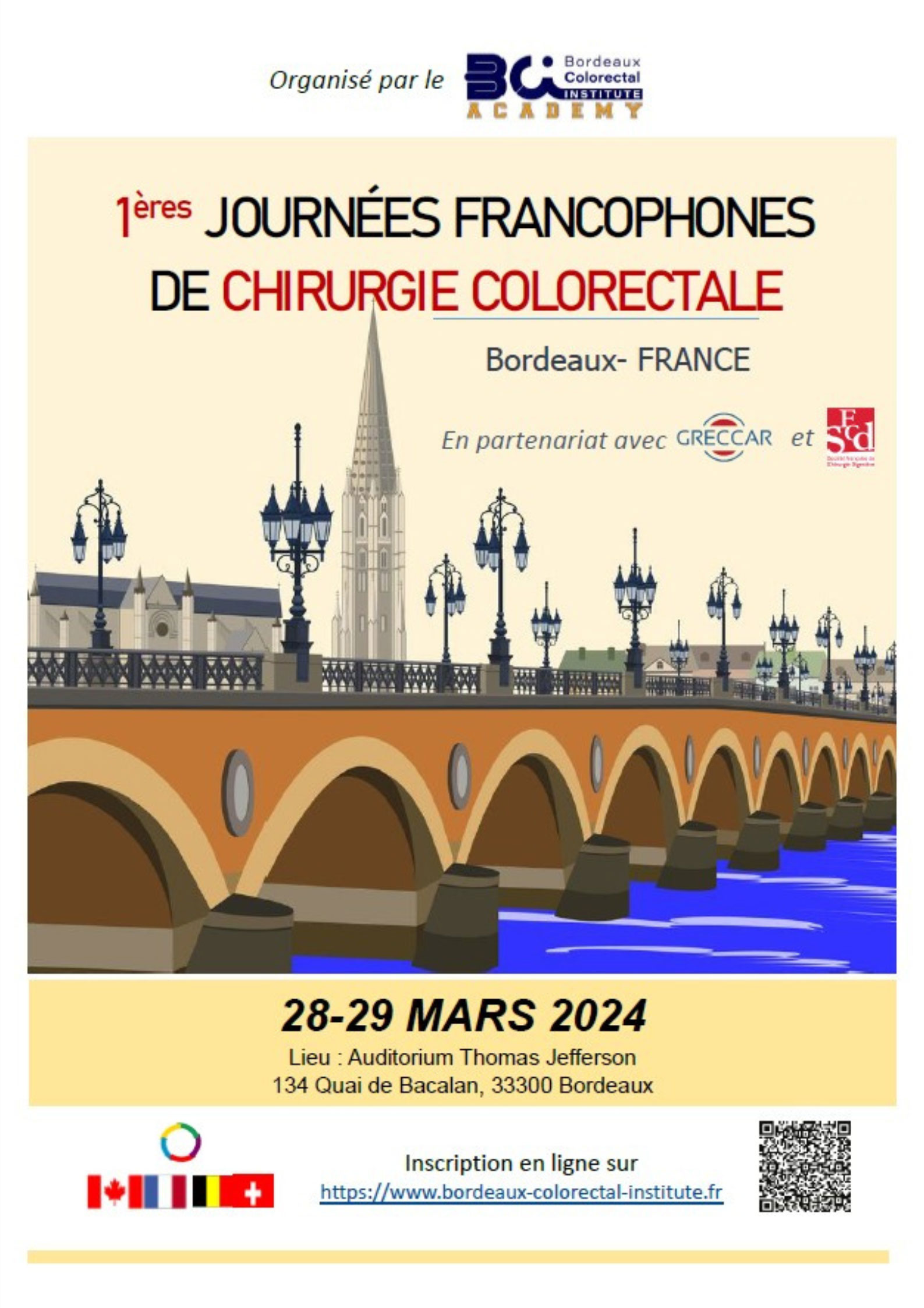 Journ&eacute;es Francophones de Chirurgie Colorectale 2024